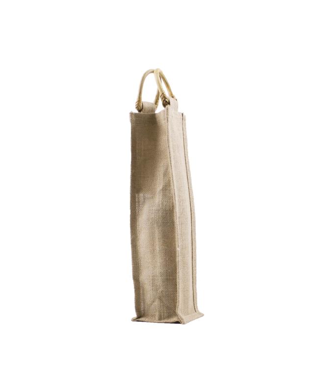 Sac en Toile de Jute - Contenance 1 bouteille Naturel - Tissushop