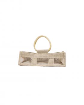 Sac en Toile de Jute - Contenance 3 Pots Naturel - Tissushop