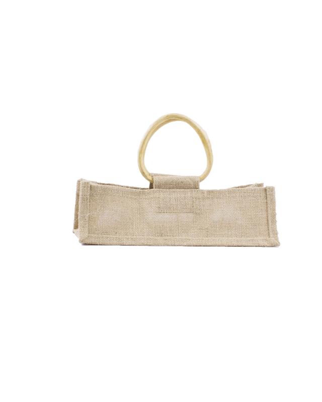 Sac en Toile de Jute - Contenance 3 Pots Naturel - Tissushop