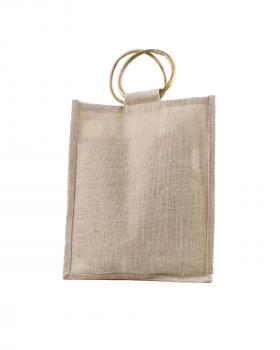 Sac en Toile de Jute - Contenance 3 Bouteilles Naturel - Tissushop