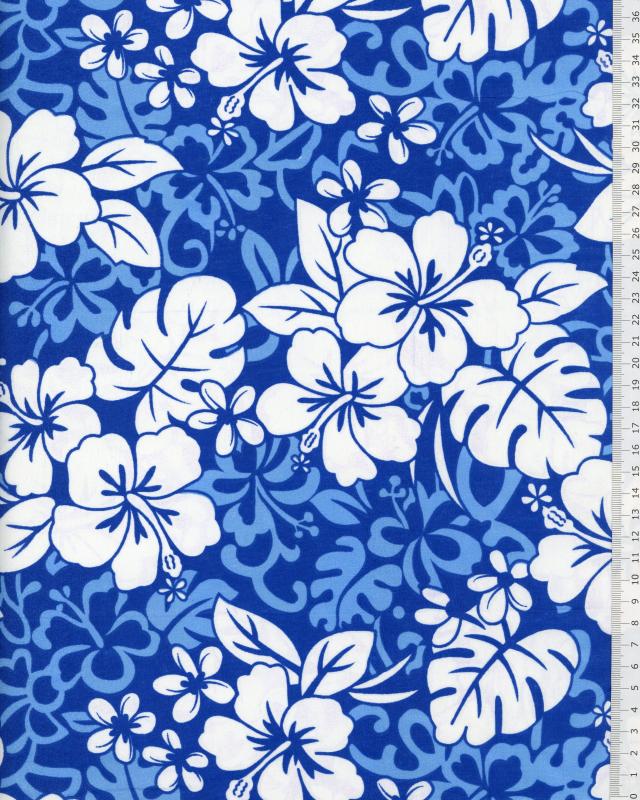 Polynesian Fabric HEI Blue - Tissushop