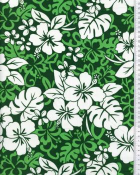 Polynesian Fabric HEI Green - Tissushop