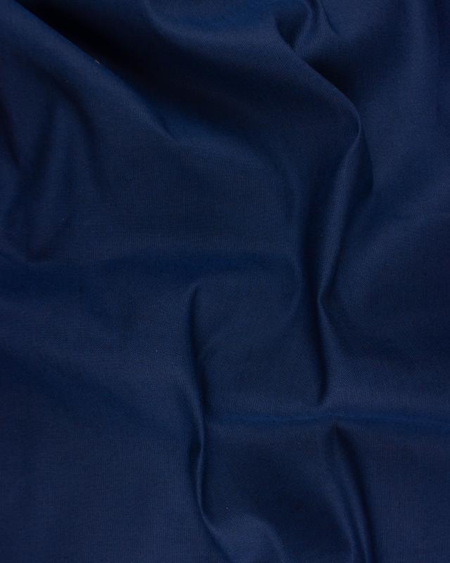 Coton / Lin Uni Bleu Marine - Tissushop