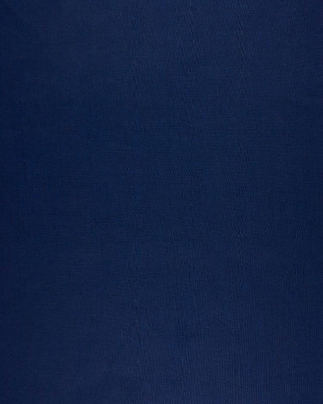 Coton / Lin Uni Bleu Marine - Tissushop