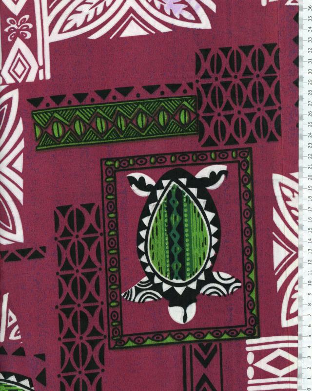Polynesian Fabric APEAU Purple - Tissushop