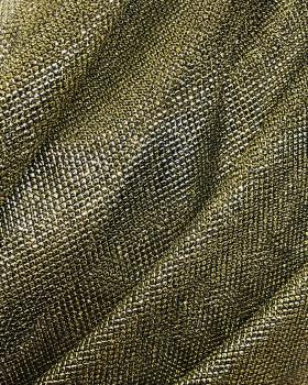 Lurex Metallic Mesh 2 Tones Black / Golden - Tissushop