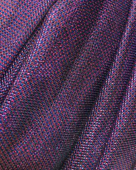 Lurex Metallic Mesh 2 Tones Black / Purple - Tissushop