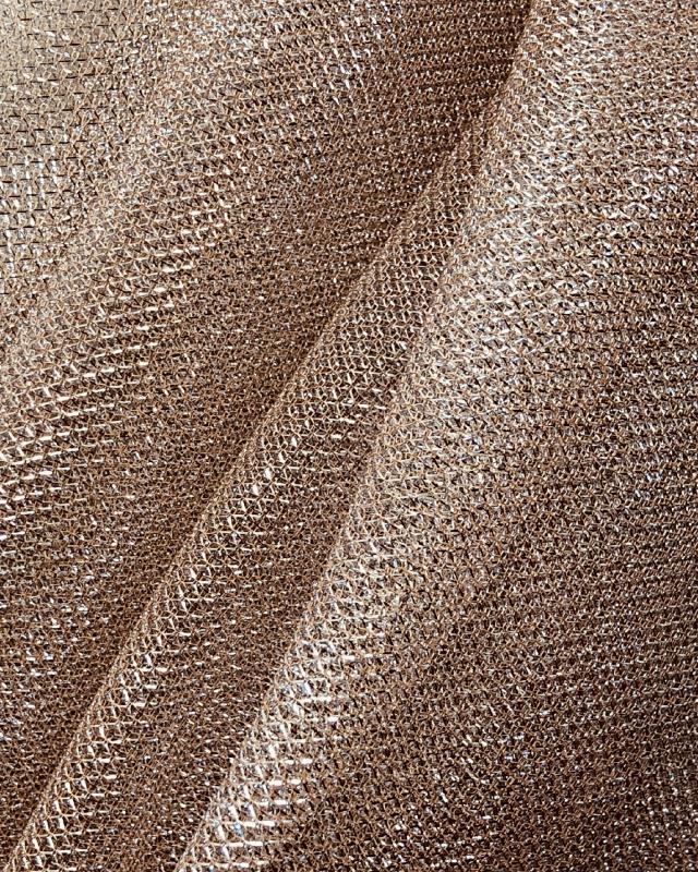 Lurex Metallic Mesh 1 Tone Beige - Tissushop