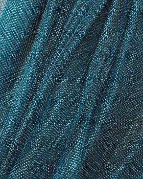 Lurex Metallic Mesh 1 Tone Blue Lagon - Tissushop
