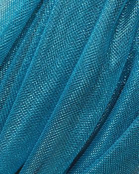 Lurex Metallic Mesh 1 Tone Turquoise Blue - Tissushop