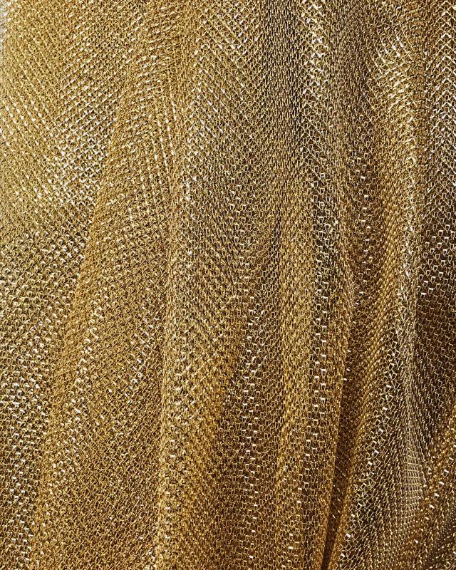 Lurex Metallic Mesh 1 Tone Gold - Tissushop