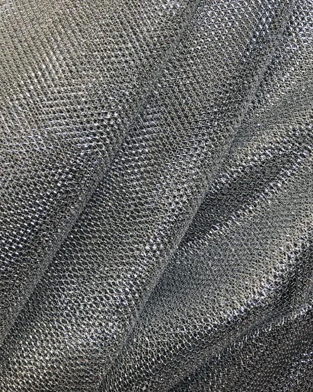 Lurex Metallic Mesh 1 Tone Silver - Tissushop