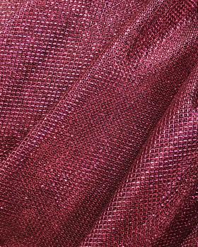 Tulle Lurex Metallic 1 Ton Framboise - Tissushop