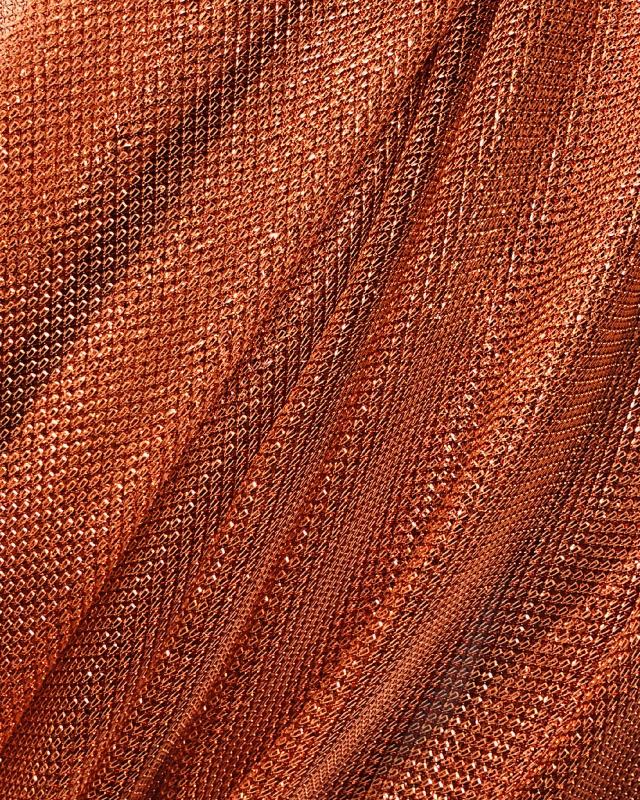 Lurex Metallic Mesh 1 Tone Copper - Tissushop