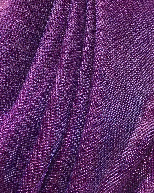 Lurex Metallic Mesh 1 Tone Purple - Tissushop