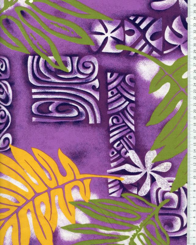 Polynesian Fabric VETEA Purple - Tissushop