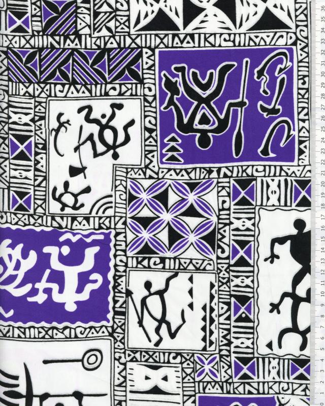 Polynesian Fabric TITAUA Purple - Tissushop