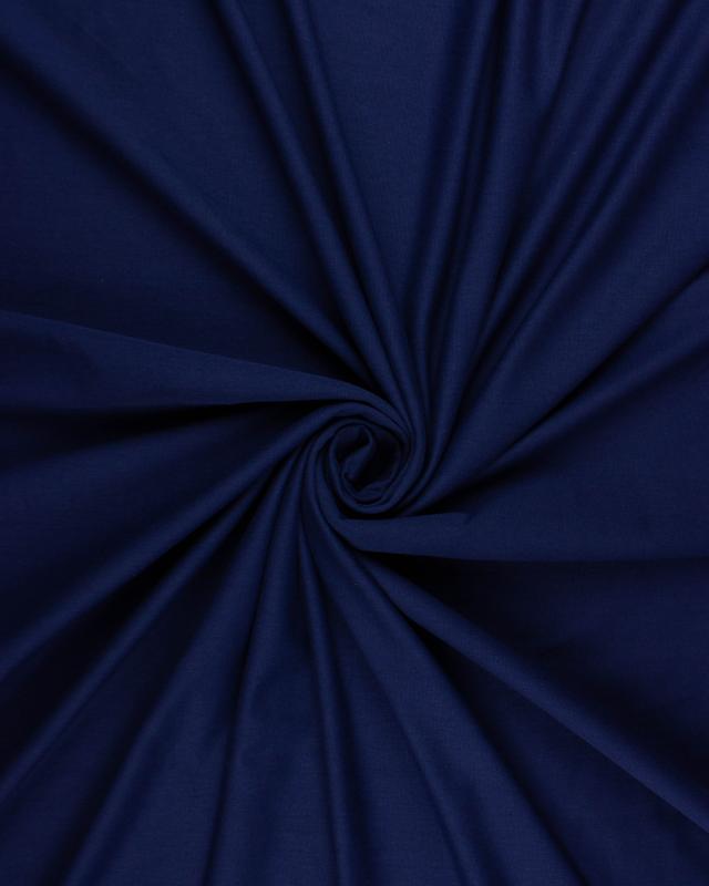 Jersey Coton Peigné Uni Bleu Marine - Tissushop