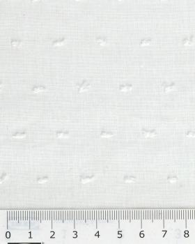 Plumetis cotton voile Ivory - Tissushop