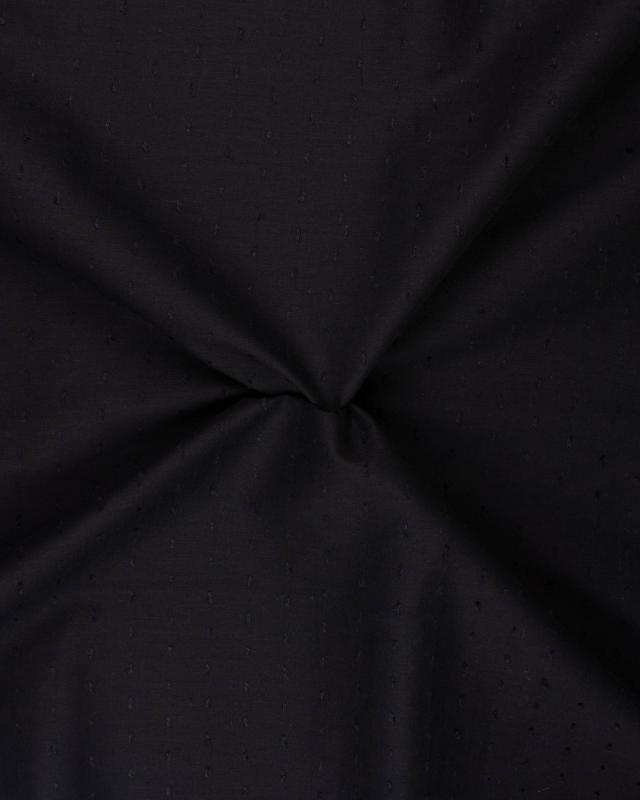 Plumetis cotton voile Black - Tissushop