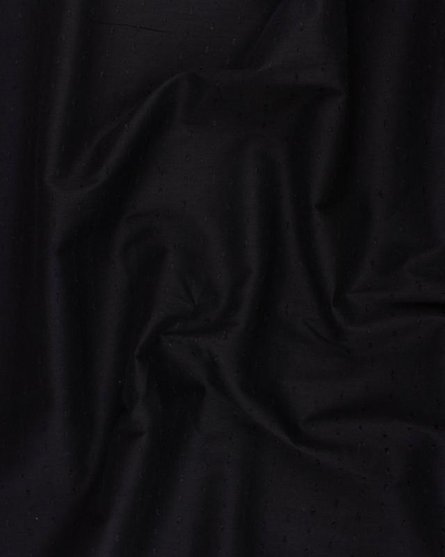 Plumetis cotton voile Black - Tissushop