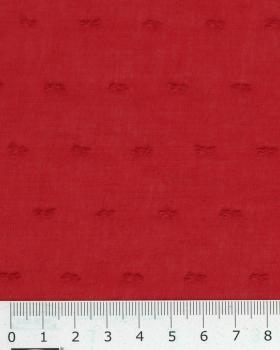 Plumetis cotton voile Red - Tissushop