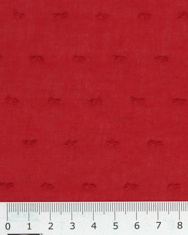 Plumetis cotton voile Red - Tissushop