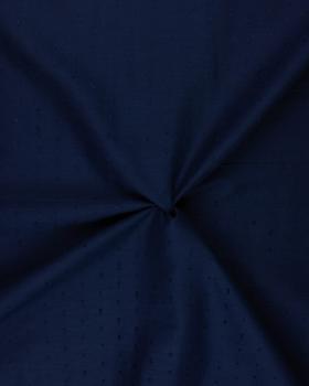 Voile de coton plumetis Bleu Marine - Tissushop