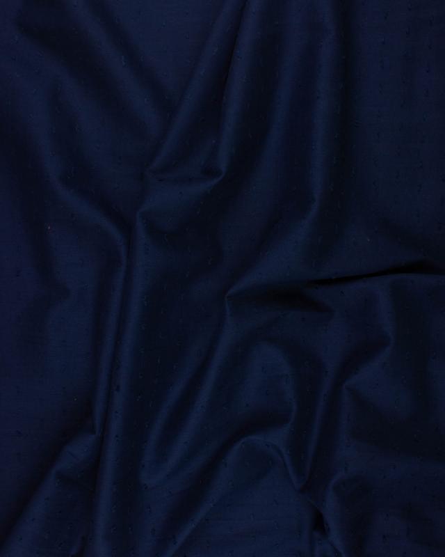 Voile de coton plumetis Bleu Marine - Tissushop