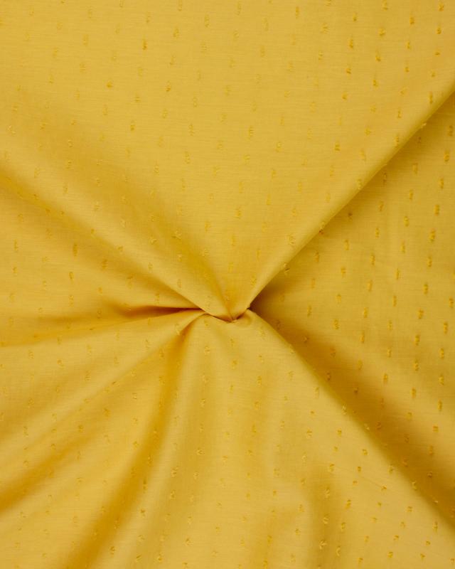 Plumetis cotton voile Mustard - Tissushop