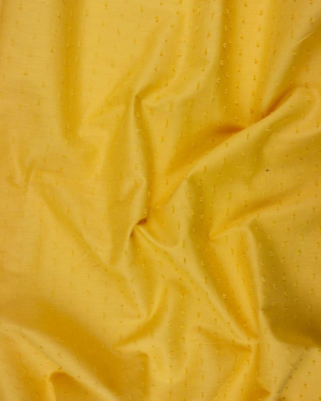 Plumetis cotton voile Mustard - Tissushop