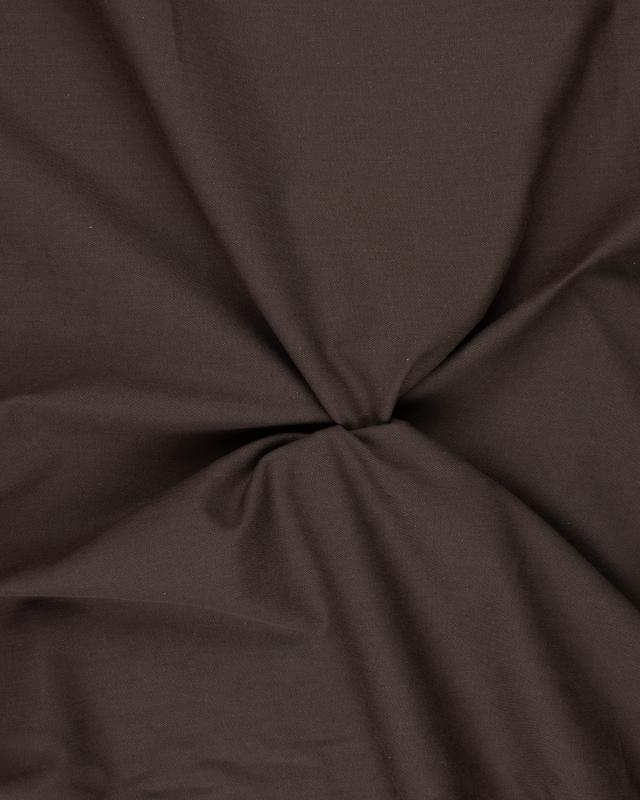 Plain Herringbone Dyed Cotton Brown - Tissushop