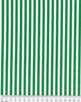 White Stripes Cotton Green - Tissushop