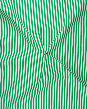 White Stripes Cotton Green - Tissushop