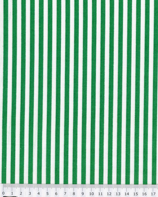 White Stripes Cotton Green - Tissushop