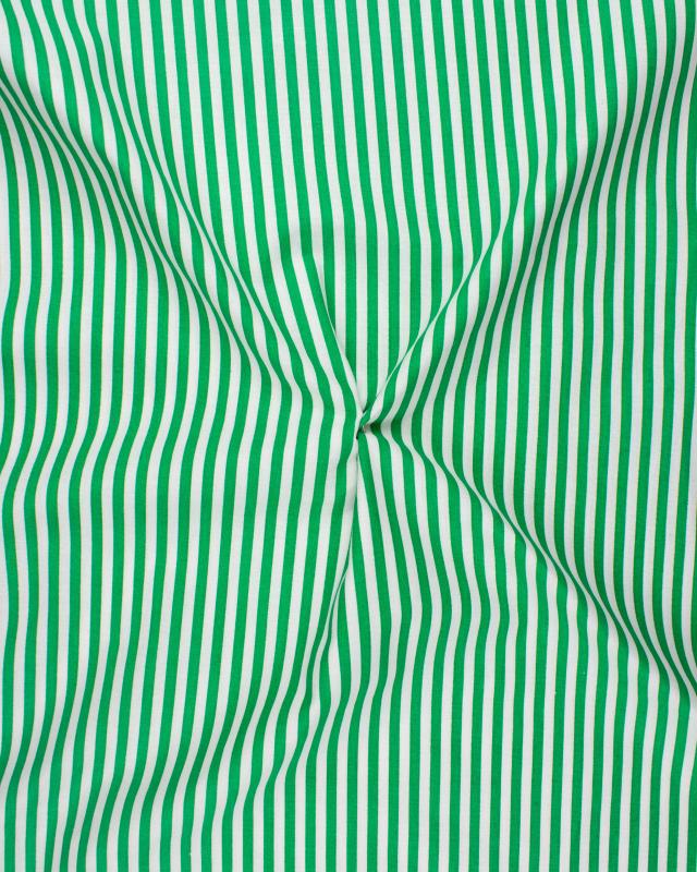 White Stripes Cotton Green - Tissushop