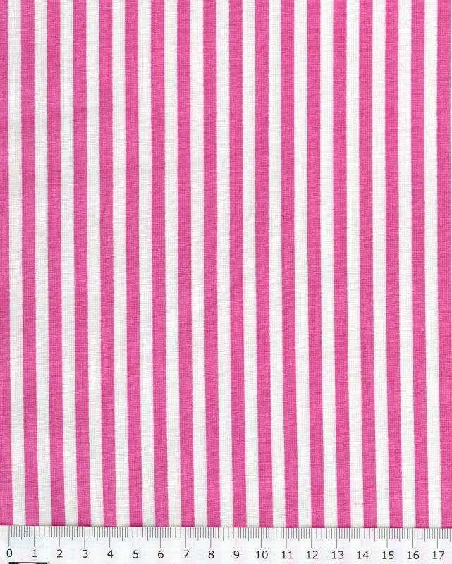 White Stripes Cotton Pink - Tissushop