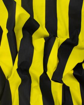 Coton Rayure Jaune et Noir - Tissushop