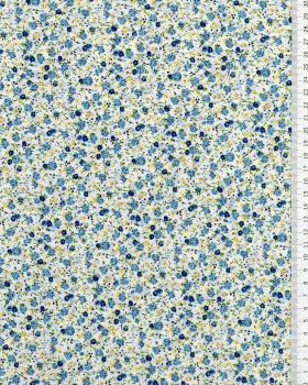 Elisa printed cotton Blue - Tissushop