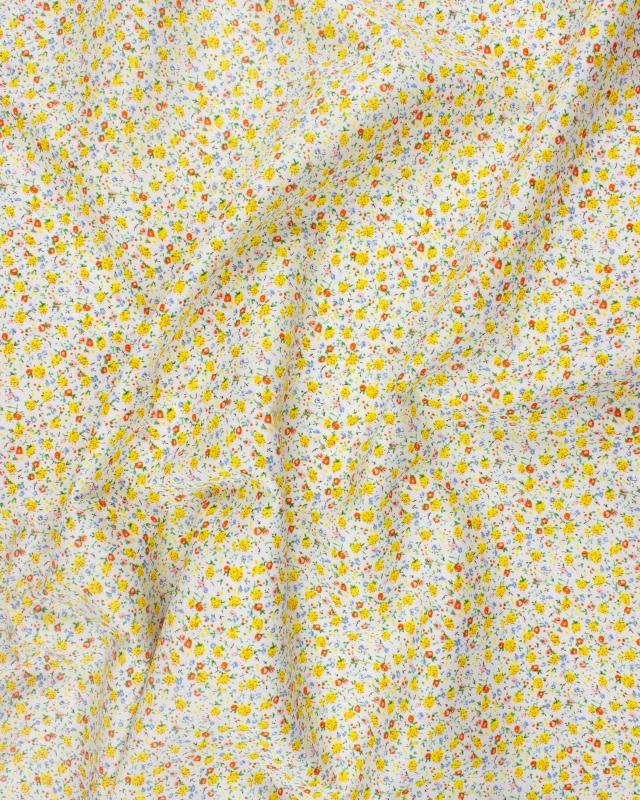 Elisa printed cotton Yellow - Tissushop