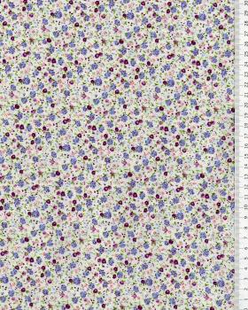 Elisa printed cotton Purple - Tissushop