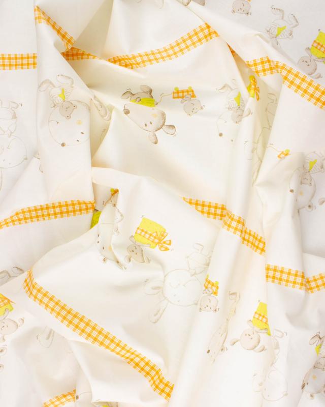 Popeline de Coton Filemon Orange - Tissushop