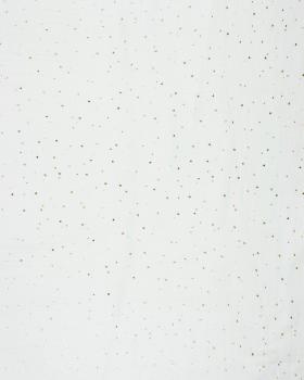 Muslin gold dots sky Ivory - Tissushop