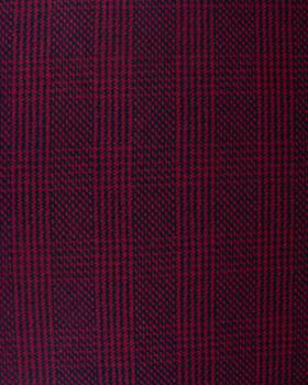 Lainage rayures Rouge - Tissushop