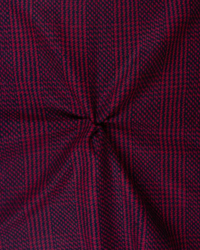 Woolen stripes Red - Tissushop