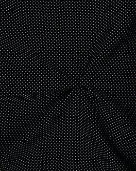 Cotton Popelin White Dot on a background Black - Tissushop