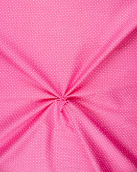 Cotton Popelin White Dot on a background Light Pink - Tissushop