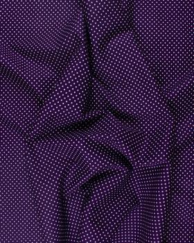 Cotton Popelin White Dot on a background Purple - Tissushop