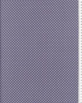 Cotton Popelin White Dot on a background Light Grey - Tissushop