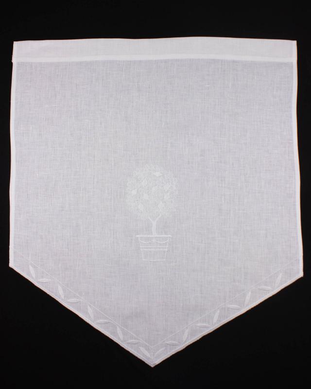White Linen Curtain Three Pattern - Tissushop